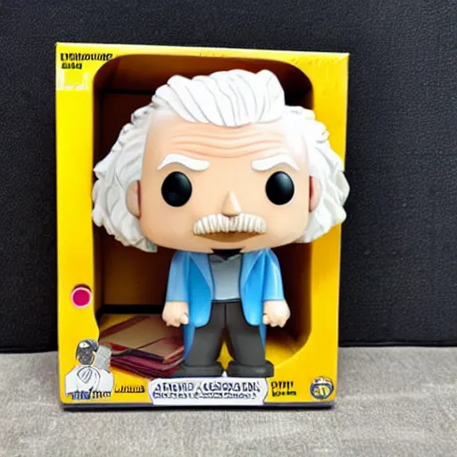 Image similar to albert einstein as a pop figure