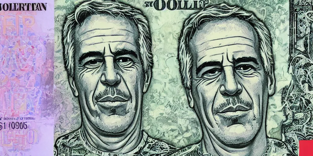 Prompt: Dollar Bill with Jeffrey Epstein