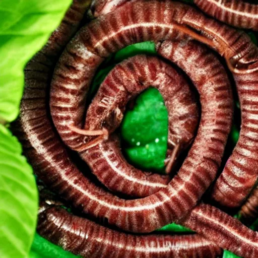 Image similar to the word worms spelled with earthworms