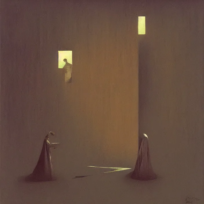 Prompt: I'm a different color, science fiction, Edward Hopper and James Gilleard, Zdzislaw Beksinski, highly detailed