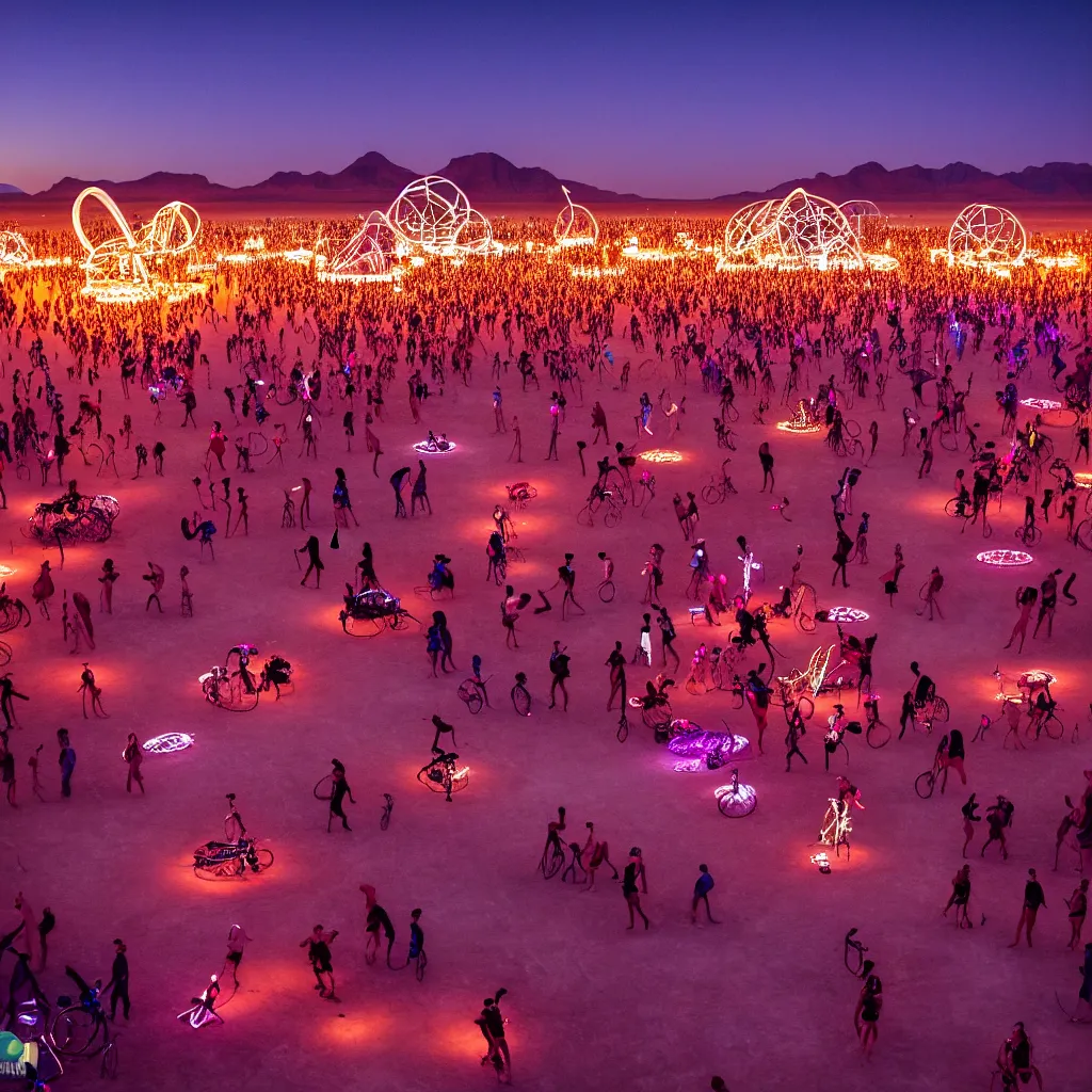 Image similar to dancefloor kismet, revellers, front left speaker, burningman, night, the australian desert, zaha hadid, xf iq 4, 1 5 0 mp, 5 0 mm, f 1. 4, iso 2 0 0, 1 / 1 6 0 s, dawn, golden ratio, rule of thirds