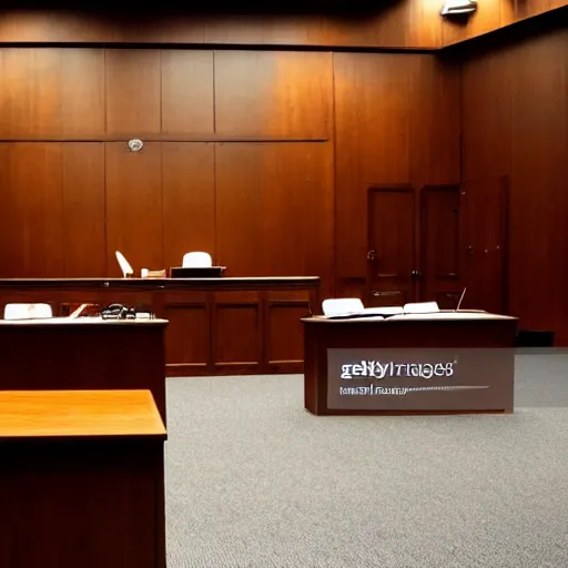 Image similar to news photo of a courtroom with ryan reynolds on trial, highly detailed, extremely high quality, hd, 4 k, 8 k, professional photographer, 4 0 mp, lifelike, top - rated, award winning, realistic, detailed lighting, detailed shadows, sharp, no blur, edited, corrected, trending