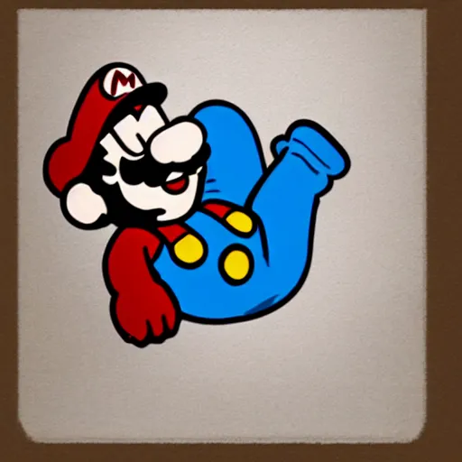 Image similar to sad super mario