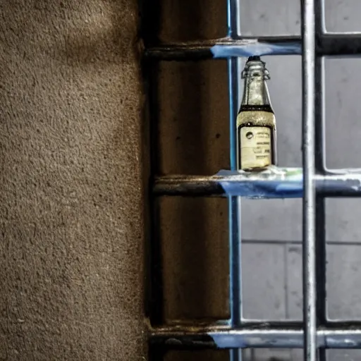 Image similar to bottle of milk inside a jail