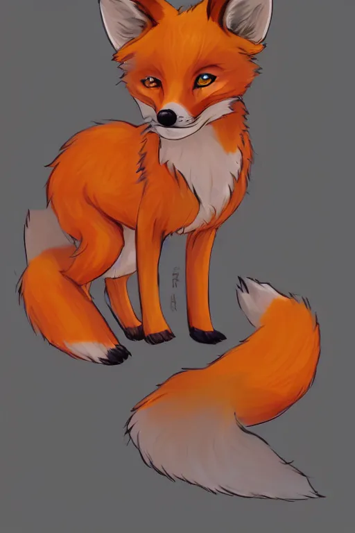 Image similar to a fox fursona, trending on artstation, by kawacy, furry art, digital art