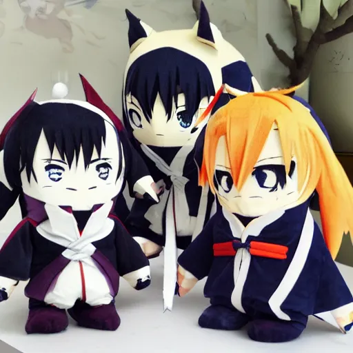 Image similar to touken ranbu plushies