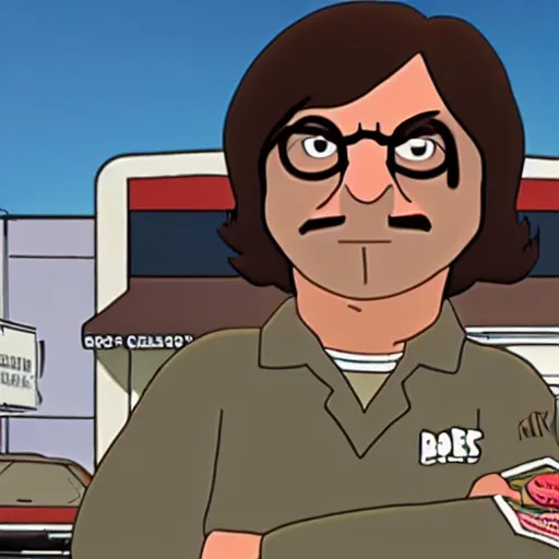 Image similar to a realistic photograph of gene belcher from bob’s burgers