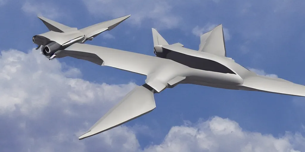 Prompt: futuristic airplane