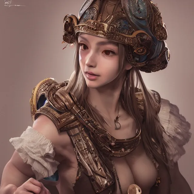 Prompt: studio portrait of neutral good colorful female cleric bard healer as absurdly beautiful, elegant, realistic young gravure idol with tears, an ultrafine hyperdetailed illustration by kim jung gi, irakli nadar, intricate linework, detailed faces, super sharp focus, bright colors, octopath traveler, unreal engine 5 highly rendered, global illumination, radiant light