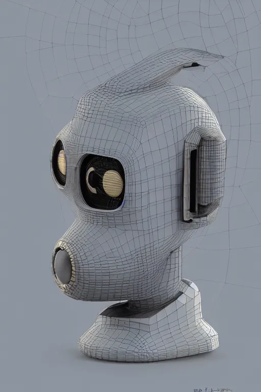 Image similar to robot duck concept portrait, visible screws and wires, 3 d metallic ceramic, detailed, sharp focus, pastel, intricate, realistic, smooth, volumetric lighting, digital painting, by miyazaki