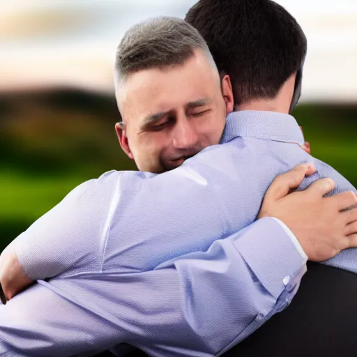 Image similar to a nice hug after a long week of day trading