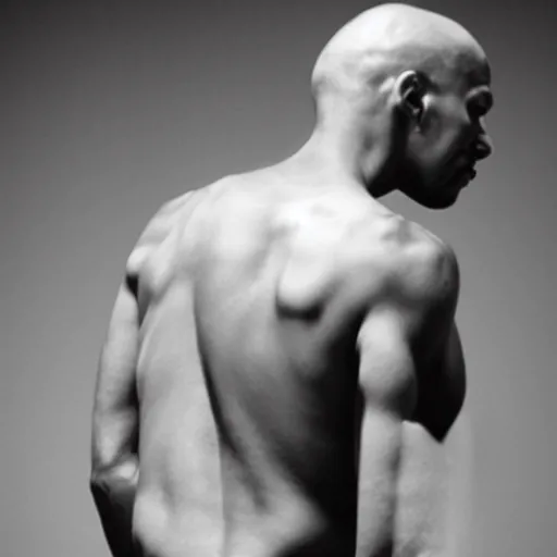 Image similar to a Robert Mapplethorpe's of a man's back