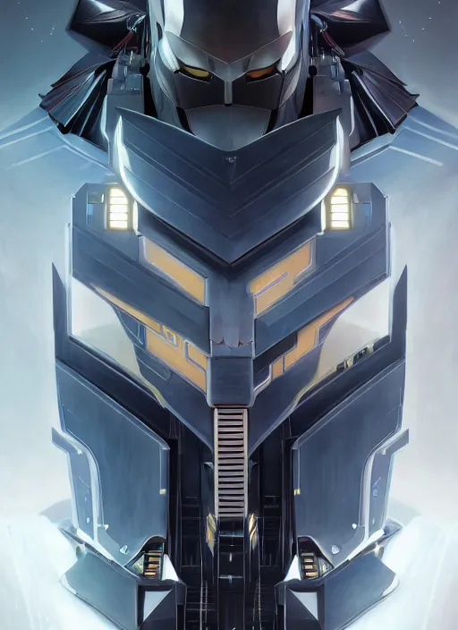 Image similar to symmetry!! portrait of a transformers robot acting as batman, intricate, elegant, highly detailed, digital painting, artstation, concept art, smooth, sharp focus, illustration, art by artgerm and greg rutkowski and alphonse mucha, 8 k