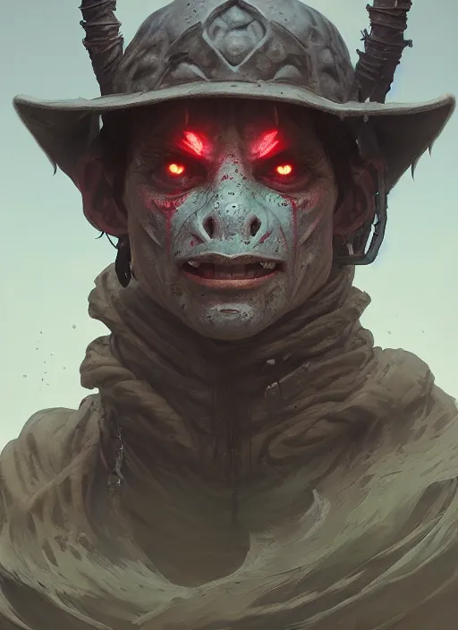 Image similar to Highly detailed portrait of Goblin slayer, in GTA V, Stephen Bliss, unreal engine, fantasy art by Greg Rutkowski, Loish, Rhads, ferdinand knab, Makoto Shinkai and Lois van baarle, ilya kuvshinov, rossdraws, Tom Bagshaw, alphonse mucha, global illumination, radiant light, detailed and intricate environment