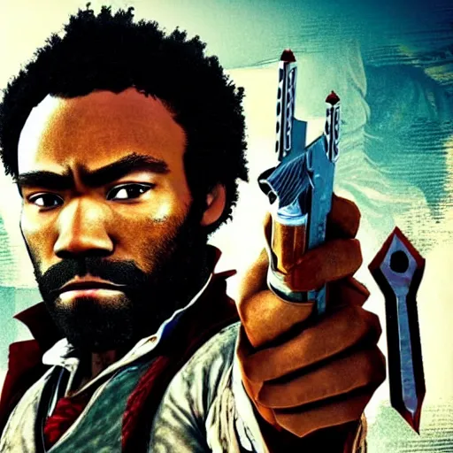 Prompt: donald glover in rdr 2