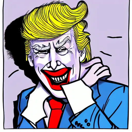 Image similar to donald trump as the joker