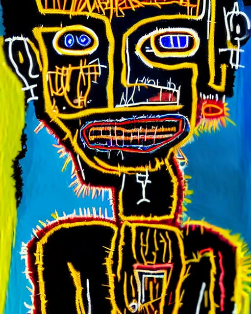 Image similar to A extremely ultra highly detailed majestic hi-res beautiful immaculate head and shoulders award winning painting stunning portrait masterpiece of a evil voodoo doll, black magic and witchcraft portrait by Jean-Michel Basquiat, 8k, high textures, ultra hyper sharp, insanely detailed and intricate, super detailed, 8k HDR ultra high quality