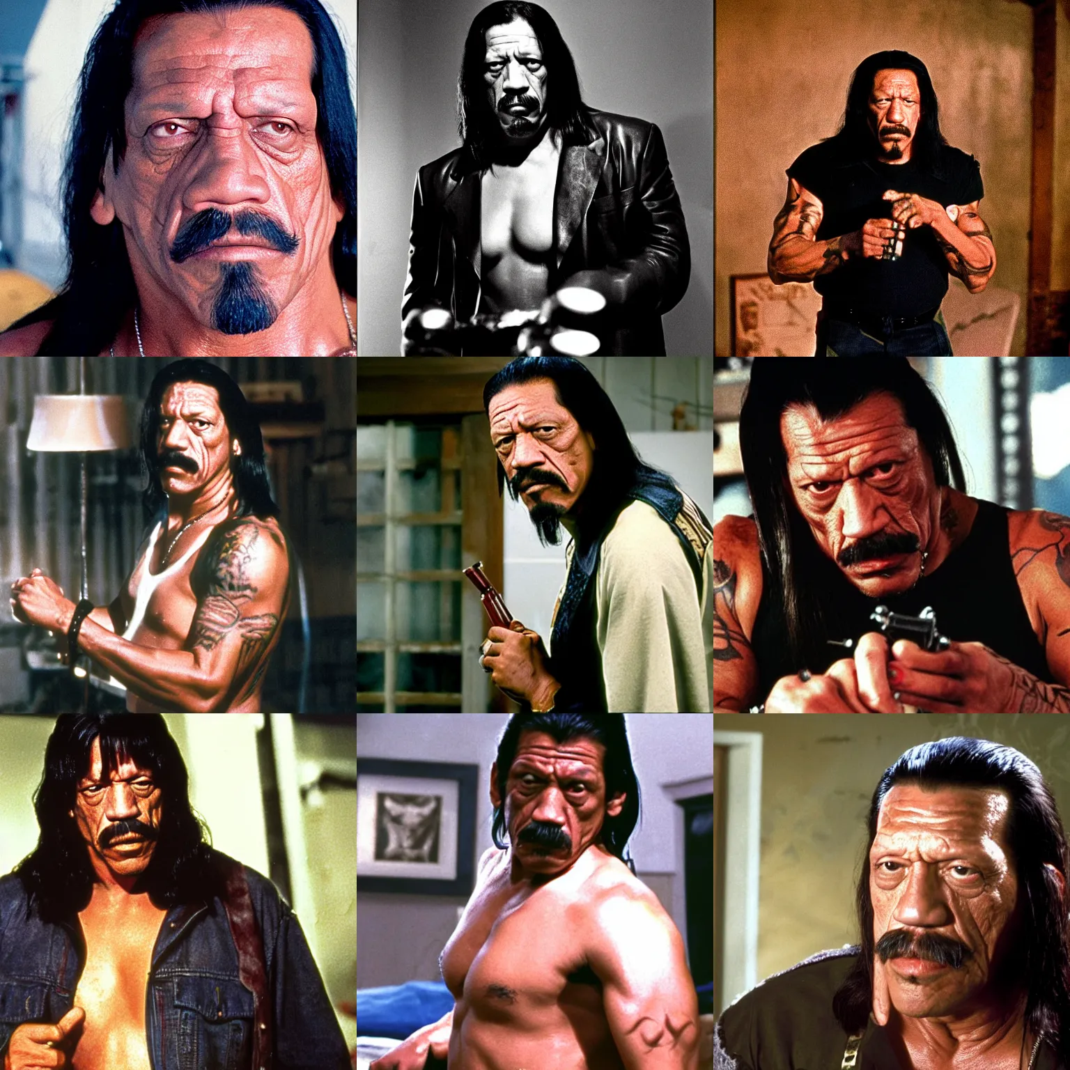 Prompt: danny trejo from pulp fiction, production still