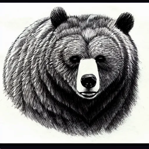 Image similar to aaron blaise sketch of a bear