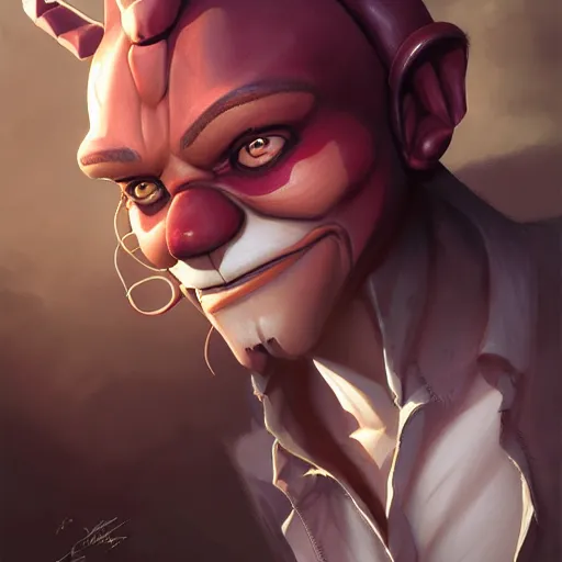 Image similar to portrait of freddy fazbear,Character design by charlie bowater, ross tran, artgerm, and makoto shinkai, detailed, inked, western comic book art, 2021 award winning painting,digital art,ultra realistic,ultra detailed,art by greg rutkowski,hyperdetailed,photorealistic,detailed face