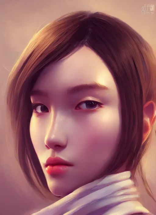 Image similar to beautiful portrait, beautiful girl, tranding by artstation, by chen wang, character artist, 8 1 5