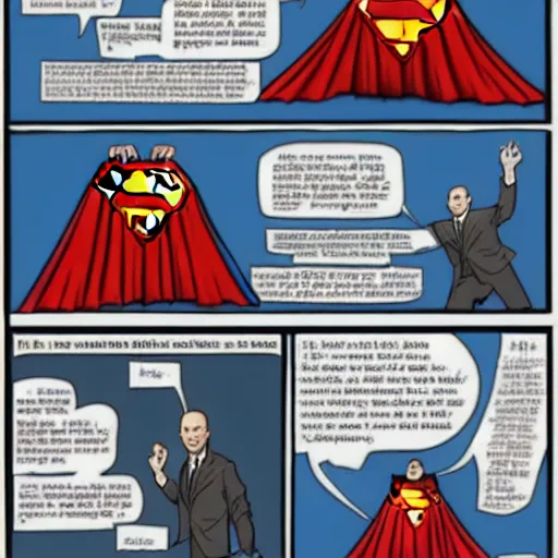 Image similar to Jeff bezos vs Superman