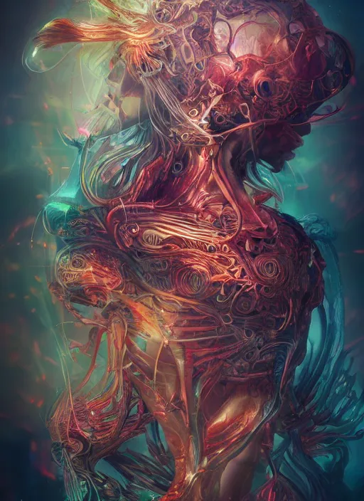 Image similar to dreamscape, ross tran, vivid colors, anatomical, highly detailed sculpture, intricate detailed, ommatidia, 8 k, cinematic atmosphere, post - processing