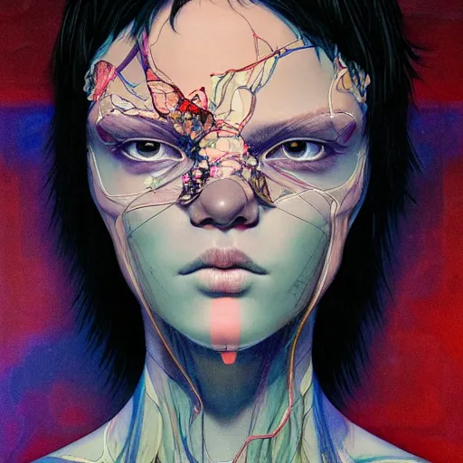 Image similar to citizen portrait soft light painted by james jean and katsuhiro otomo and chad little and erik jones, inspired by ghost in the shell, smooth face feature, intricate oil painting, high detail illustration, sharp high detail, manga and anime 1 9 9 9