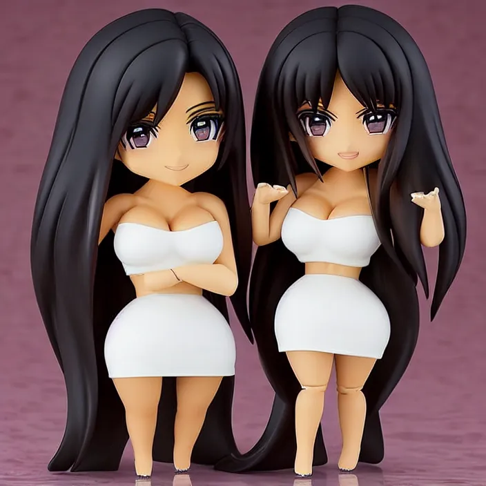 Image similar to kim kardashian, an anime nendoroid of kim kardashian, figurine, detailed product photo