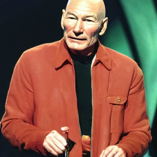 Image similar to Patrick Stewart dumped his cranberries