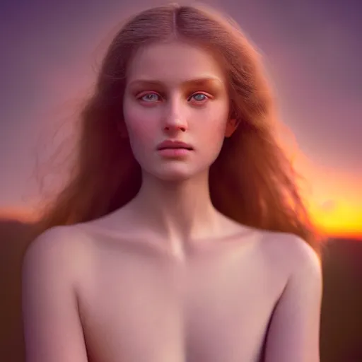 Image similar to photographic portrait of a stunningly beautiful czechoslovakia renaissance female in soft dreamy light at sunset, contemporary fashion shoot, by edward robert hughes, annie leibovitz and steve mccurry, david lazar, jimmy nelsson, breathtaking, 8 k resolution, extremely detailed, beautiful, establishing shot, artistic, hyperrealistic, beautiful face, octane render