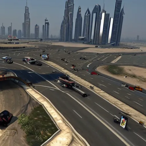 Prompt: gta : dubai, alternative reality