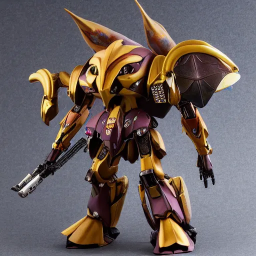 Image similar to futuristic drakaea glyptodon mecha hammer orchid body, sepals forming helmet, floral details, drakaea, 8 k hd resolution, barbatos gundam with floral inlay, bandai box art, star wars, makoto kobayashi, frank gehry, raymond swanland