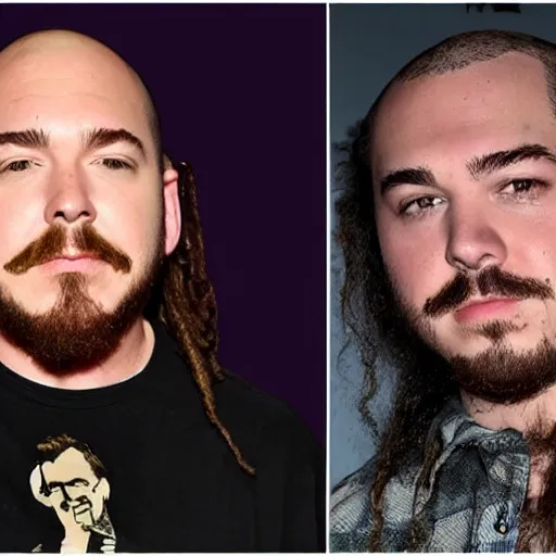 Prompt: post malone bald