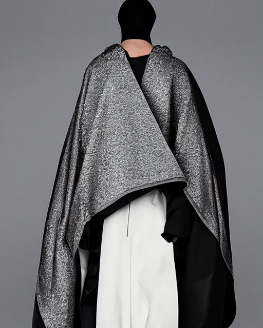 Image similar to Balenciaga techno cloak