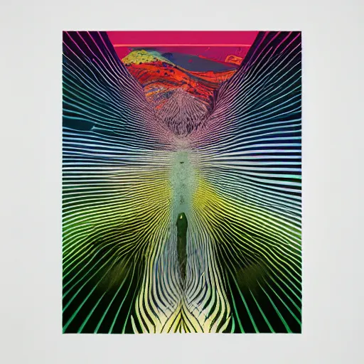 Image similar to beautiful album cover design by Jonathan Zawada