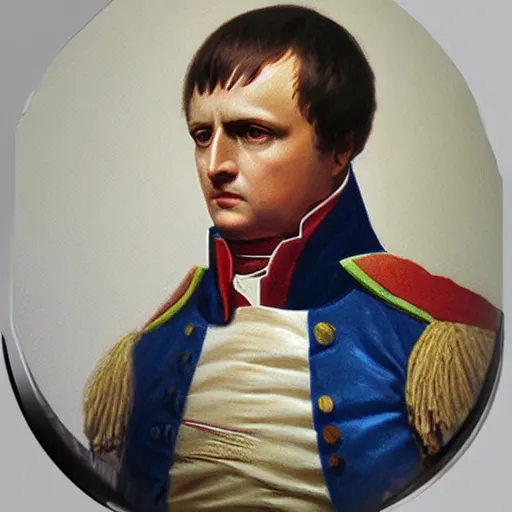 Prompt: napoleon, selfie, ultra realistic, 8 k, trending on artstation.