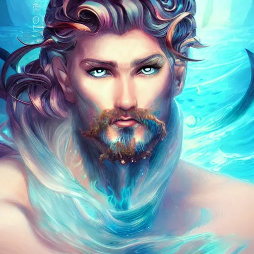 Image similar to the god poseidon! portrait, sharp focus, digital art, concept art, dynamic lighting, by emylie boivin! anna dittmann! rossdraws!