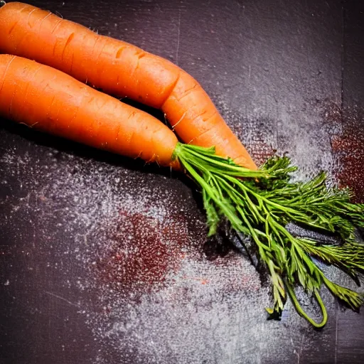 Image similar to high resolution photo of carrots, michelin star, food photography, instagram, trending