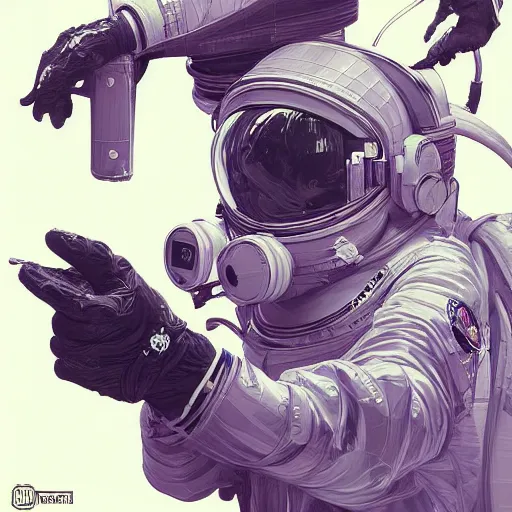 Image similar to a monkey in a astronaut suit, 3d, sci-fi fantasy, intricate, elegant, highly detailed, lifelike, photorealistic, digital painting, artstation, illustration, concept art, sharp focus, art in the style of Shigenori Soejima