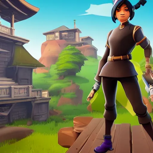 Image similar to toph beifong in fortnite, character render, full body shot, highly detailed, in game render