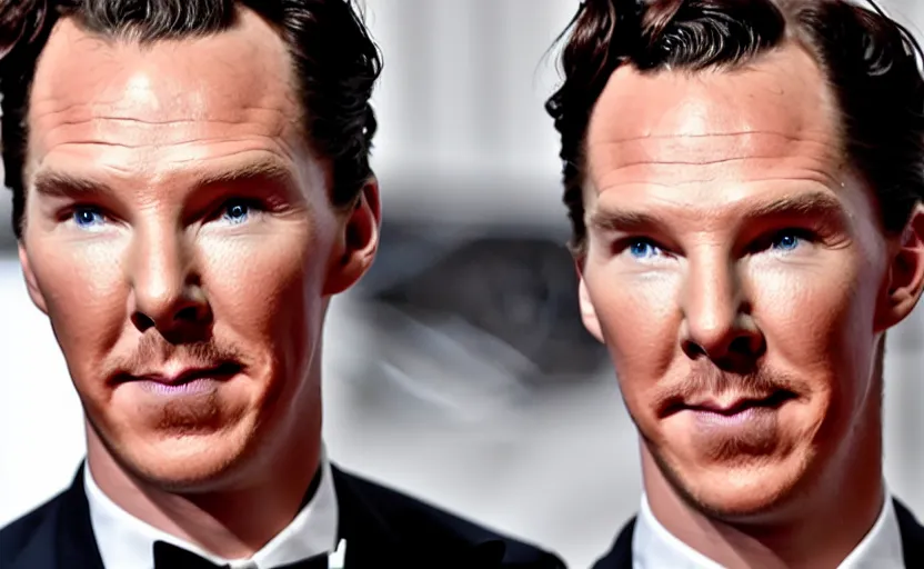 Prompt: Benedict Cumberbatch has a stroke