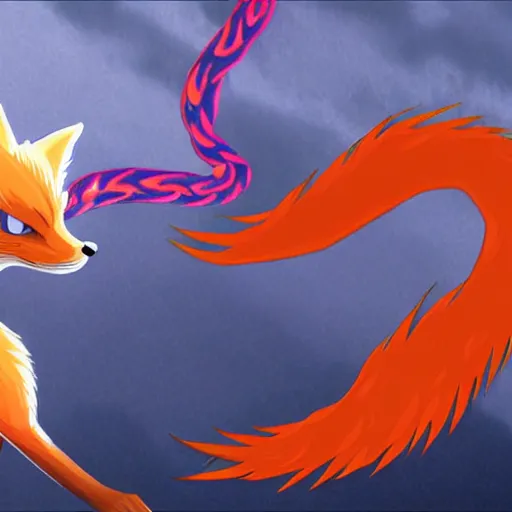 Prompt: prompt nine-tailed fox