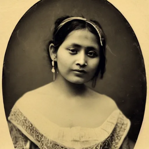 Prompt: vintage_portrait_photo_of_a_beautiful_beautifully_lit_nepalese_Victorian_woman_-H_896_-n_4