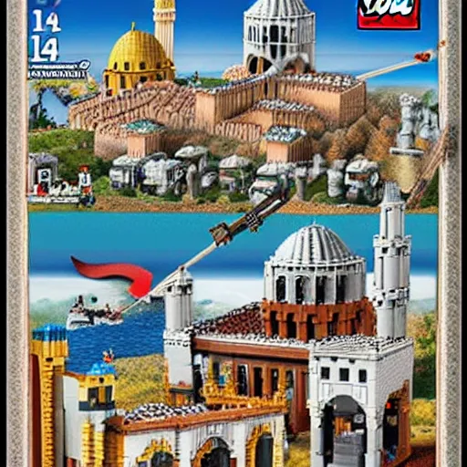 Image similar to 1 4 5 3 fall of constantinople lego set