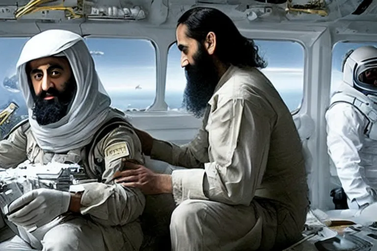 Image similar to Osama Bin Laden in interstellar