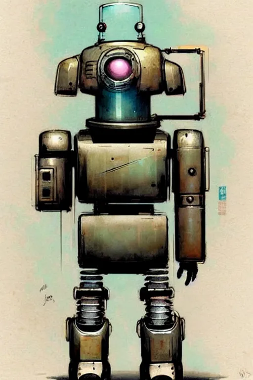 Prompt: ( ( ( ( ( 1 9 5 0 s retro future robot android 1 9 8 0 s robot animal. muted colors. ) ) ) ) ) by jean - baptiste monge!!!!!!!!!!!!!!!!!!!!!!!!!!!!!!