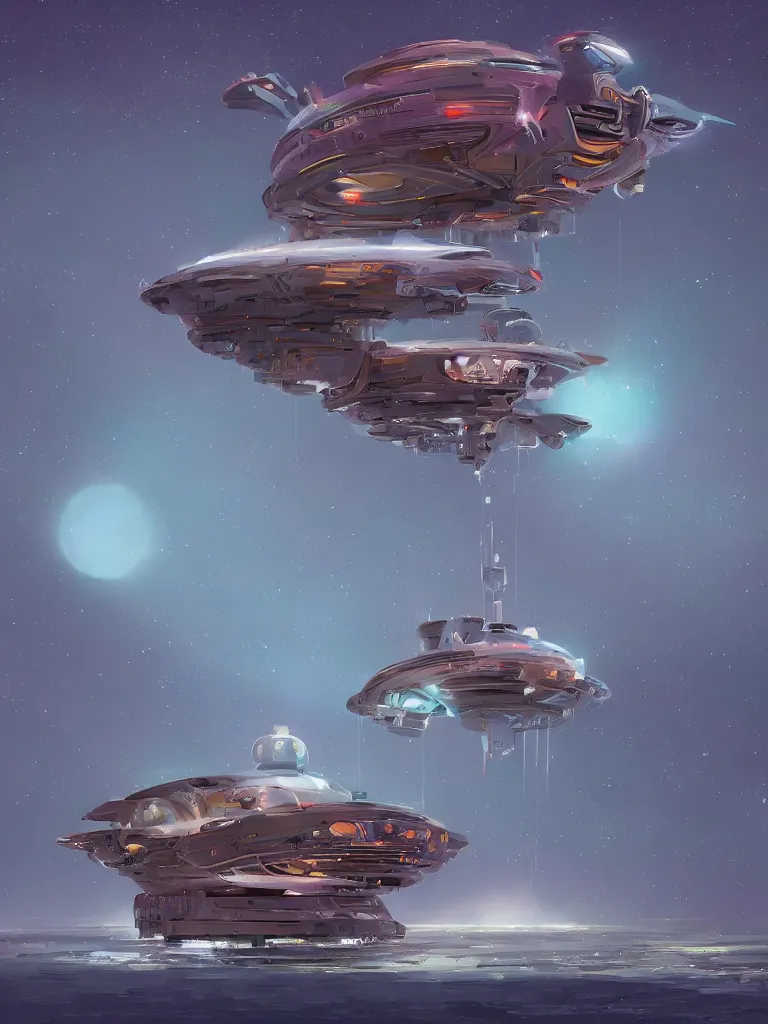 Image similar to dream bot mothership by disney concept artists, blunt borders, rule of thirds