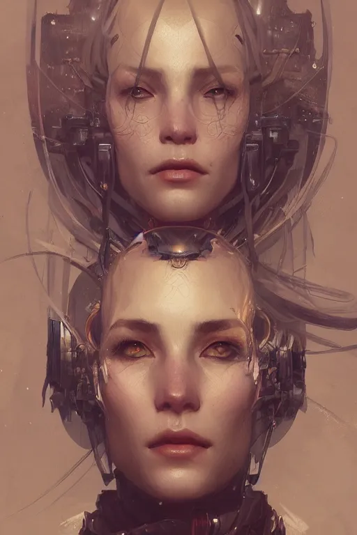 Image similar to A full portrait of a space pirate, intricate, elegant, highly detailed, digital painting, artstation, concept art, smooth, sharp focus, illustration, art by Krenz Cushart and Artem Demura and alphonse mucha