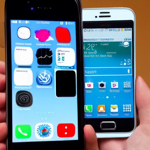 Image similar to samsung galaxy s 2 2 hybrid with a iphone 5 s with ios 1 6